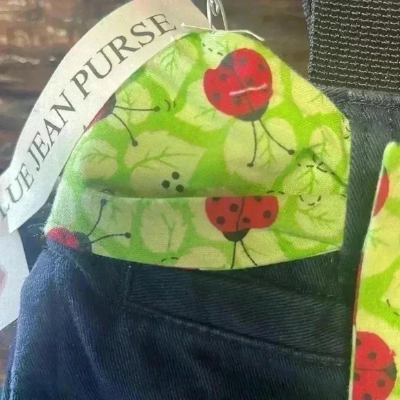 Homemade, darling purse with ladybugs and frogs. Can’t get any cuter than this! - Picture 3 of 12